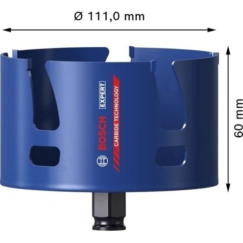 Gręžimo karūna Bosch EXPERT CONSTRUCTION MATERIAL 111 mm, 2608900482 1 Gręžimo karūna Bosch EXPERT CONSTRUCTION MATERIAL 111 mm, 2608900482 1