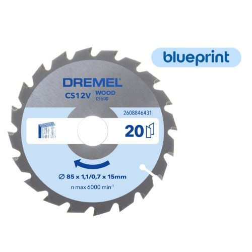 Pjovimo diskas DREMEL Blueprint, 85mm 2608846431 Pjovimo diskas DREMEL Blueprint, 85mm 2608846431