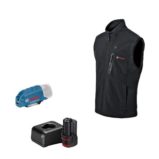 Šildoma liemenė Bosch GHV 12, dydis L, 12 V, 1x2,0 Ah, 06188000G6