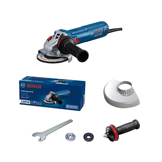 Elektrinis kampinis šlifuoklis Bosch GWS 12-125 S Professional, 1200 W, 06013A6020 Elektrinis kampinis šlifuoklis Bosch GWS 12-125 S Professional, 1200 W, 06013A6020