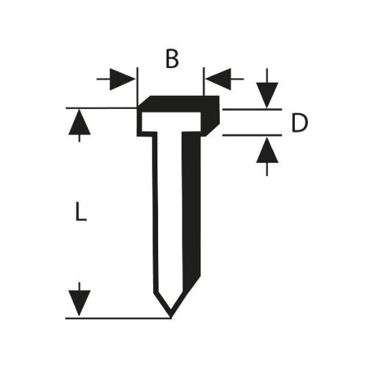 Vinys Bosch, tipas 48, 1.8x1.45x14 mm, 1000 vnt., 1609200393 1 Vinys Bosch, tipas 48, 1.8x1.45x14 mm, 1000 vnt., 1609200393 1