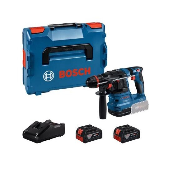 Akumuliatorinis perforatorius Bosch GBH 18V-22 X, 18V, 2x4,0Ah, 0611924101
