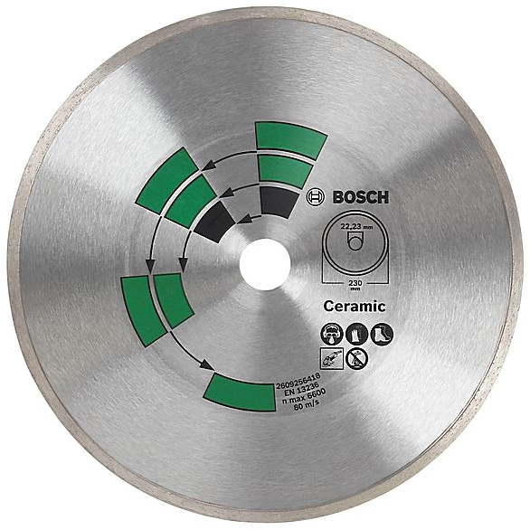 BOSCH Deimantinis pjovimo diskas 125mm Tiles BOSCH Deimantinis pjovimo diskas 125mm Tiles