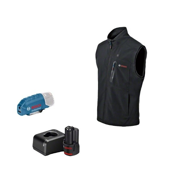 Šildoma liemenė Bosch GHV 12, dydis XL, 12 V, 1x2,0 Ah, 06188000G7