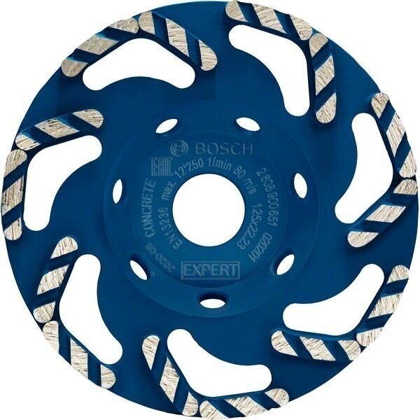 Deimantinis šlifavimo diskas Bosch, 125x22,23 mm, 2608900651