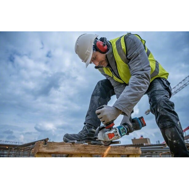 Akum. kampinis šlifuoklis Bosch GWX 18V-15 PSC Solo, 18V, (be akum. ir krov.) 06019H6G00 2