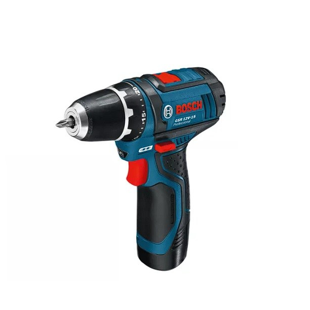 Akum. suktuvas-gręžtuvas Bosch GSR 12V-15, 12 V, 2x2,0 Ah, 060186810R 1