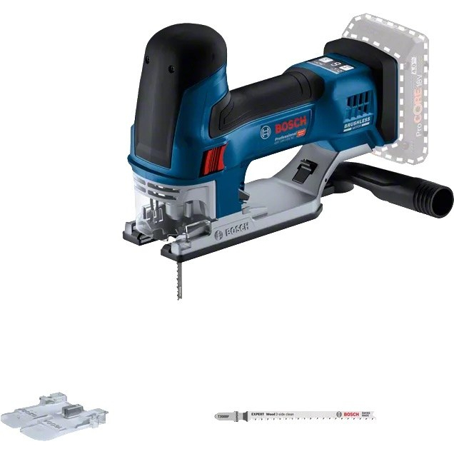 Akumuliatorinis siaurapjūklis Bosch GST 18V-155 SC, 18V (be akum. ir krov.) 06015B0001