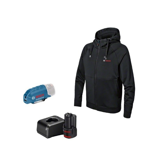 Džemperis Bosch GHH 12, dydis XL, 18 V, 1x2,0 Ah, 06188000GE Džemperis Bosch GHH 12, dydis XL, 18 V, 1x2,0 Ah, 06188000GE