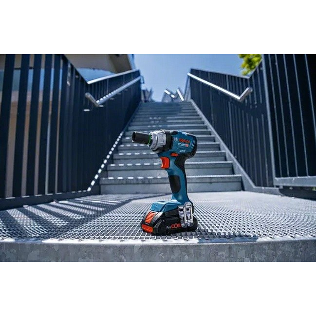 Akum. smūginis veržliasukis Bosch GDS 18V-330 HC, 18V, 2x4.0Ah, 06019L5002 1