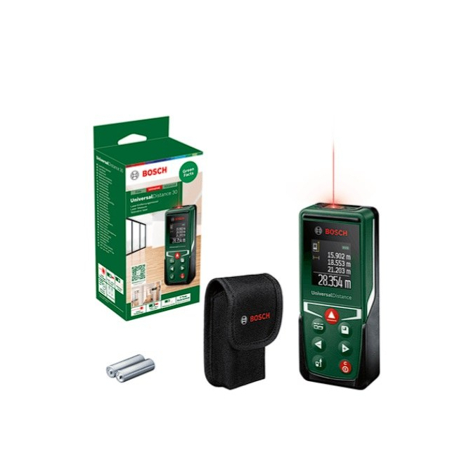 Lazerinis atstumų matuoklis Bosch UniversalDistance 30, 30 m, 0603672503
