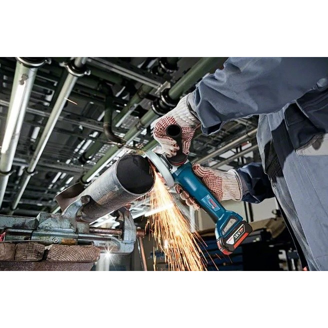 Akumuliatorinis kampinis šlifuoklis Bosch GWS 18V-10 P, 18V (be akum. ir krov.) 06019J4100 1 Akumuliatorinis kampinis šlifuoklis Bosch GWS 18V-10 P, 18V (be akum. ir krov.) 06019J4100 1