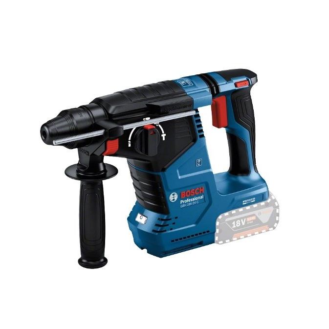 Akumuliatorinis perforatorius Bosch GBH 18V-24 C, 18V (be akum. ir krov.) 238 0611923002
