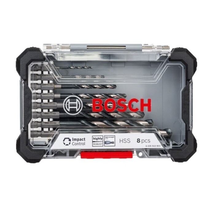 Grąžtų komplektas metalui Bosch, HSS, 2-10 mm, 8 vnt., 2608577146 Grąžtų komplektas metalui Bosch, HSS, 2-10 mm, 8 vnt., 2608577146