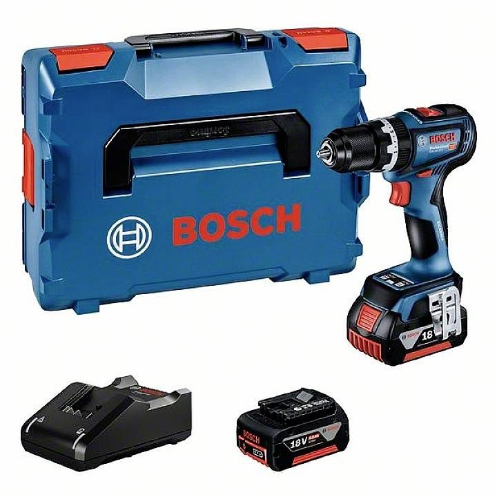 Akum. suktuvas-gręžtuvas Bosch GSB 18V-90 C, 18 V, 2x4,0 Ah, 06019K6104 Akum. suktuvas-gręžtuvas Bosch GSB 18V-90 C, 18 V, 2x4,0 Ah, 06019K6104