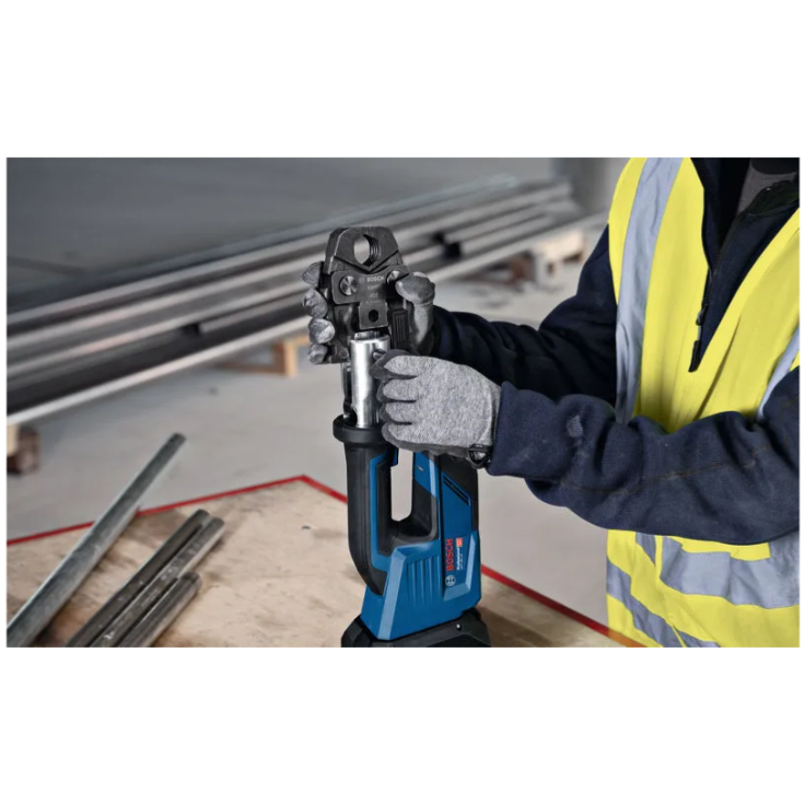 Akumuliatorinis presavimo įrankis Bosch GPT 18V-19 Solo, Kit TH-16/20/26, LB 06019M2004 2