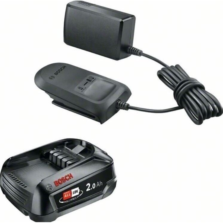 Akum. ir kroviklio rinkinys Bosch Starter Set 18 V, 1x2,0Ah akum., 1600A02CK7 Akum. ir kroviklio rinkinys Bosch Starter Set 18 V, 1x2,0Ah akum., 1600A02CK7