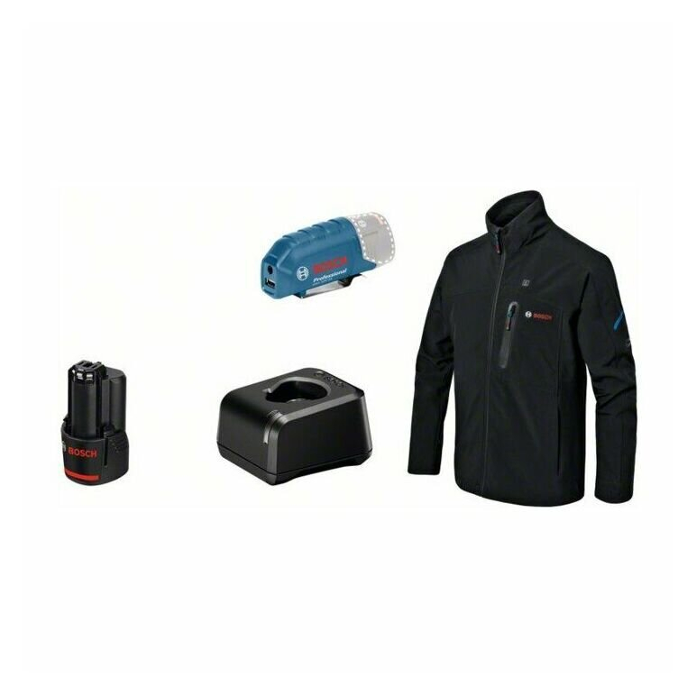 Šildoma striukė Bosch GHJ12 18V, 1x2.0Ah, dydis 3XL, 06188000G2