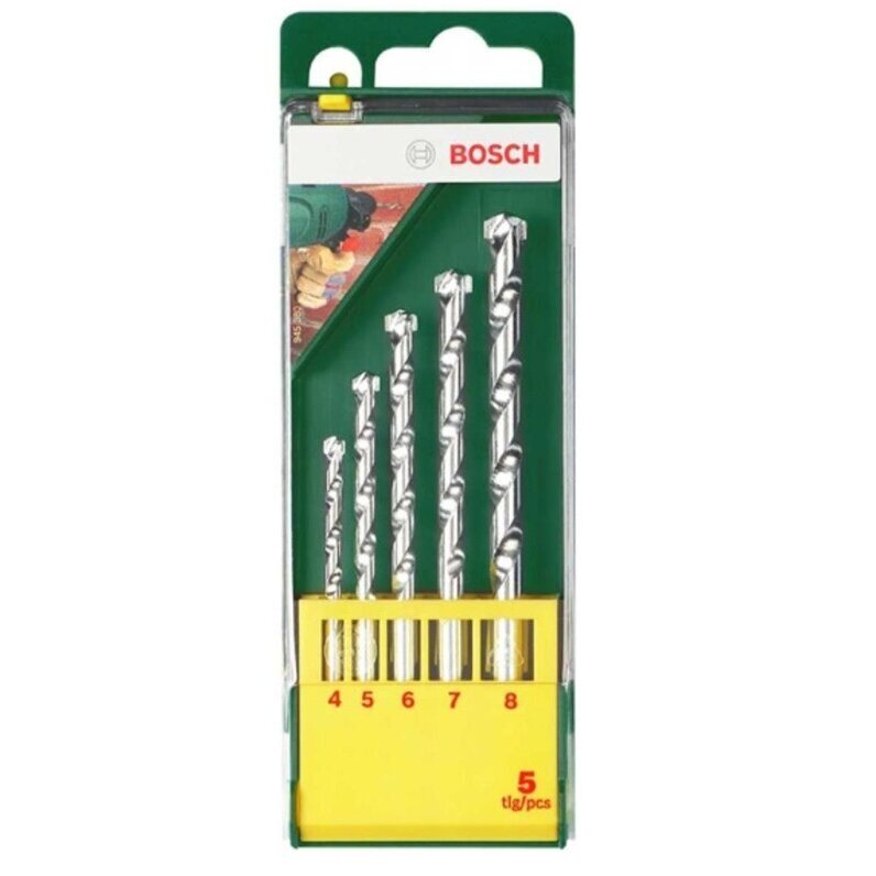 Grąžtų komplektas akmeniui Bosch HM, Ø4-8 mm, 5 vnt., 2607019439 1 Grąžtų komplektas akmeniui Bosch HM, Ø4-8 mm, 5 vnt., 2607019439 1