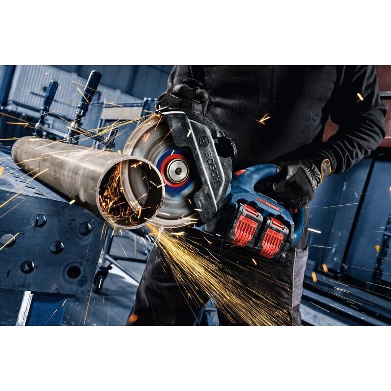 Akumuliatorinė kampinio šlifavimo mašina Bosch EXWS18V2-230P Solo, XL-LB 06019L8000 2