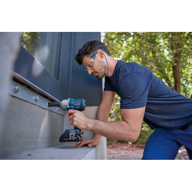 Akum. smūginis veržliasukis Bosch GDS 18V-450 HC, 18V (be akum. ir krov.) 06019K4000 2