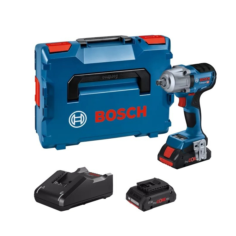 Akum. smūginis veržliasūkis Bosch GDS 18V-450 PC, 18V, 2x5.0Ah, 06019K4103