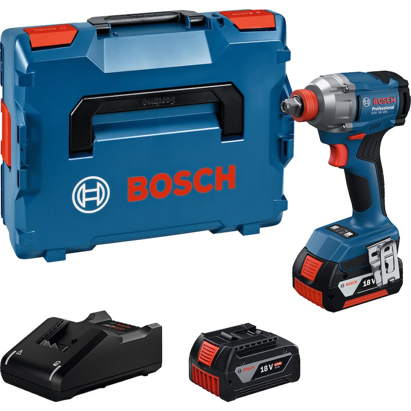 Akum. veržliasukis Bosch GDX 18V-285, 18V, 2x4.0Ah, 06019N2102