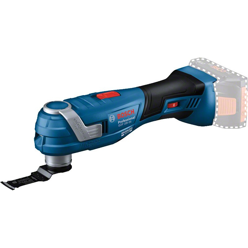 Akum. daugiafunkcinis įrankis Bosch GOP 18V-34, 18 V (be akum. ir krov.) 06018G2002