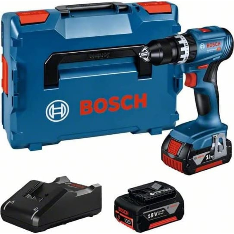 Akum. suktuvas-gręžtuvas Bosch GSB 18V-45, 18V, 2x3.0Ah, 06019K3305 Akum. suktuvas-gręžtuvas Bosch GSB 18V-45, 18V, 2x3.0Ah, 06019K3305