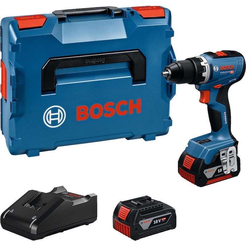 Akumuliatorinis suktuvas-gręžtuvas Bosch GSR 18V-65, 18V, 2x5.0Ah, 06019N3203
