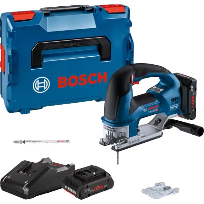 Akumuliatorinis siaurapjūklis Bosch GST 18V-155 BC, 18V, 2x4.0Ah, 06015B1002 Akumuliatorinis siaurapjūklis Bosch GST 18V-155 BC, 18V, 2x4.0Ah, 06015B1002