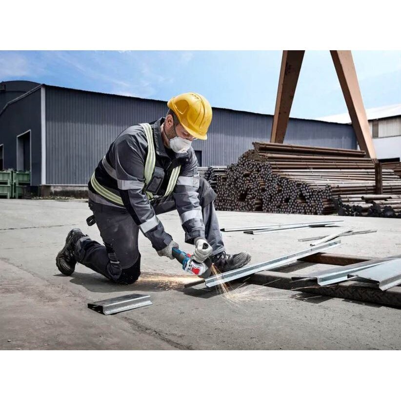 Akumuliatorinis kampinis šlifuoklis Bosch GWX 18V-8 125mm, 18V (be akum. ir krov.) 06019N9100 2