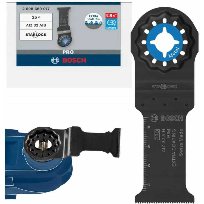 Priedas daugiafunkciniam įrankiui Bosch AIZ 32 AIB, (25vnt.) 2608669077 Priedas daugiafunkciniam įrankiui Bosch AIZ 32 AIB, (25vnt.) 2608669077