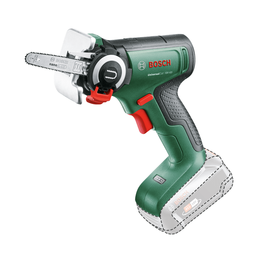 Akum. grandininis pjūklas Bosch 06033D5200 UniversalCut, 18V-65, 18 V (be akum. ir krov.) Akum. grandininis pjūklas Bosch 06033D5200 UniversalCut, 18V-65, 18 V (be akum. ir krov.)