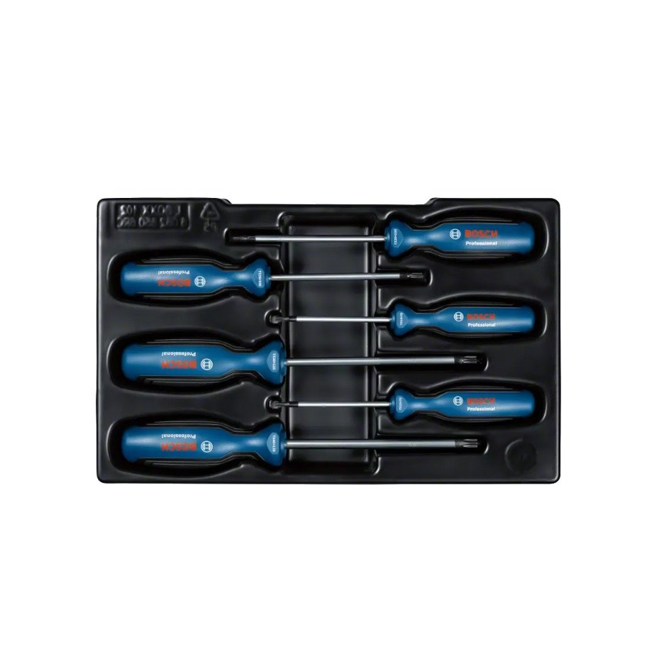 Torx atsuktuvų rinkinys Bosch, 6 vnt., 1600A01V09 1 Torx atsuktuvų rinkinys Bosch, 6 vnt., 1600A01V09 1