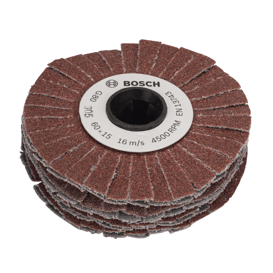 Šlifavimo lankstus diskas Bosch PRR 250, 15mm, 80 Šlifavimo lankstus diskas Bosch PRR 250, 15mm, 80