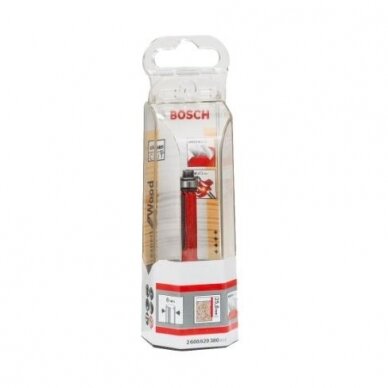 Briaunų apdirbimo freza Bosch, 8 mm, D1 9,5 mm, L 25,8 mm, 2608629380 1