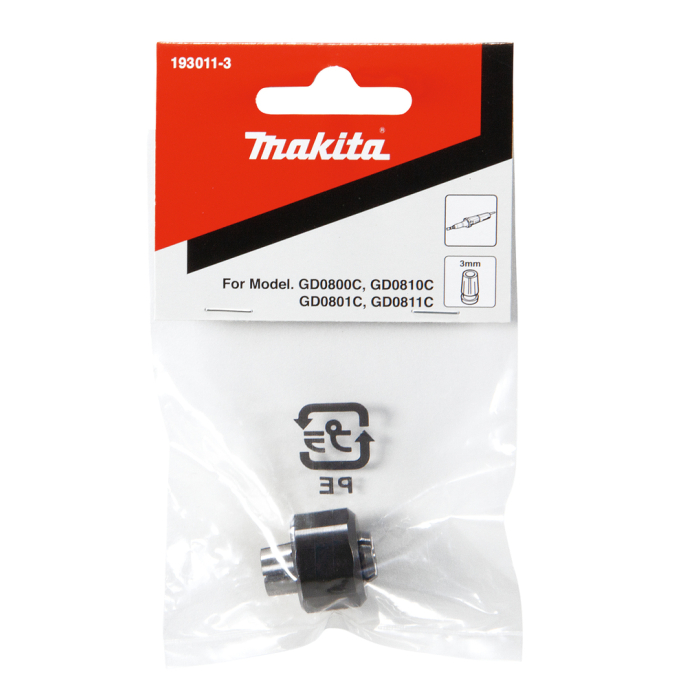Įvorė Makita 193011-3, 3MM, GD0800C, GD0810C 4 Įvorė Makita 193011-3, 3MM, GD0800C, GD0810C 4