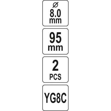 Centravimo grąžtai Yato, 2 vnt 3 Centravimo grąžtai Yato, 2 vnt 3
