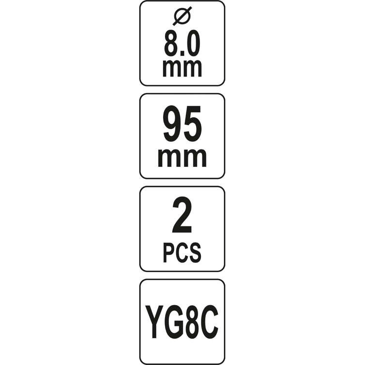 Centravimo grąžtai Yato, 2 vnt 3 Centravimo grąžtai Yato, 2 vnt 3