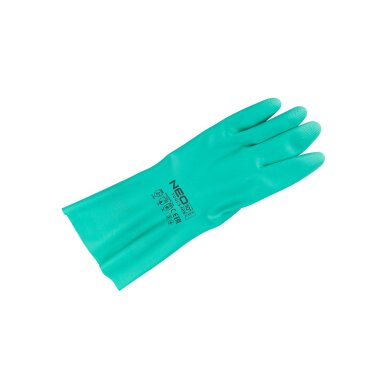 Chemiškai atsparios nitrilo pirštinės, dydis 10 7 Chemiškai atsparios nitrilo pirštinės, dydis 10 7