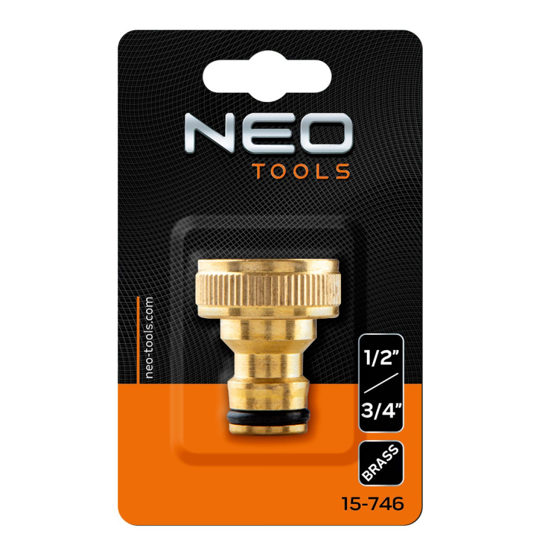 Čiaupo jungtis 1/2„“- 3/4„“, žalvaris 1