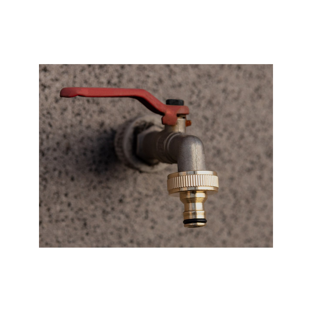 Čiaupo jungtis 1/2„“- 3/4„“, žalvaris 2