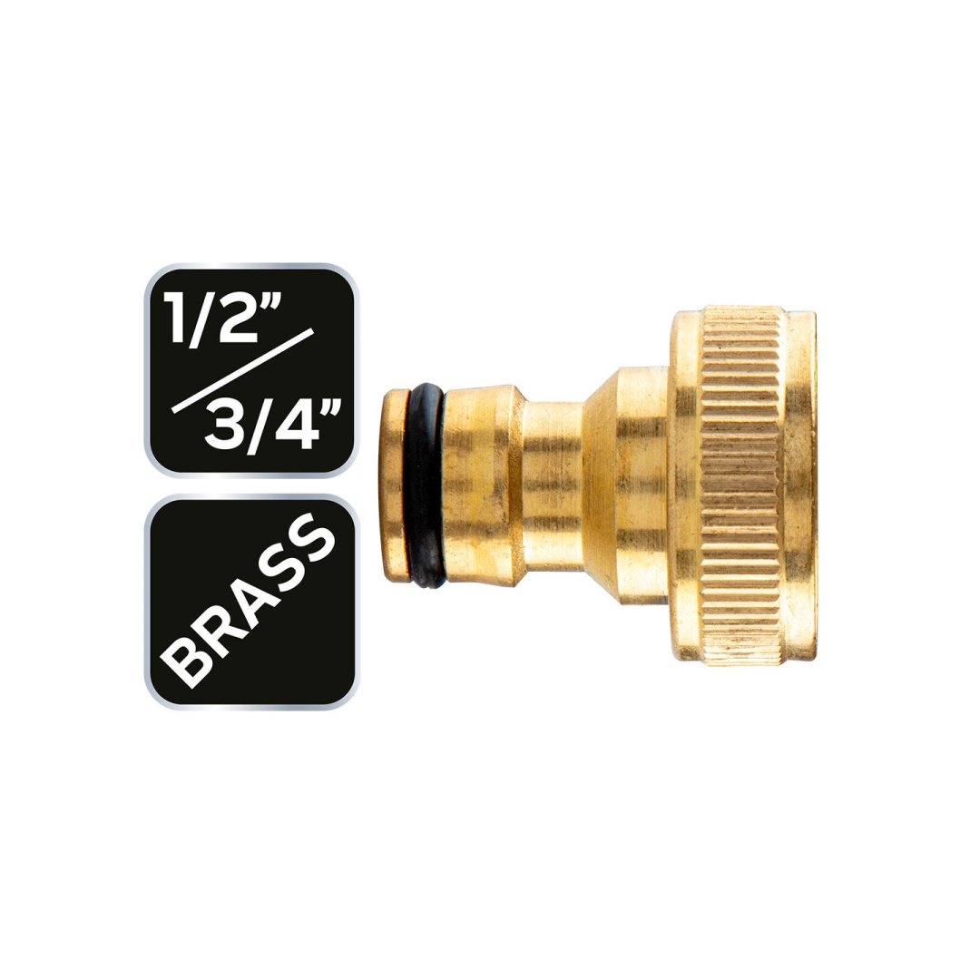 Čiaupo jungtis 1/2„“- 3/4„“, žalvaris 6