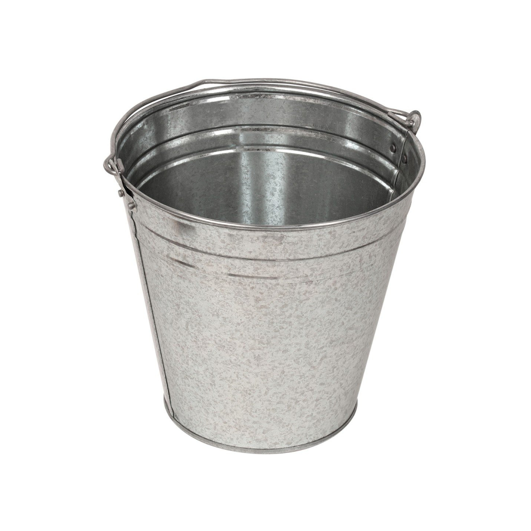 Cinkuotas plieninis kibiras, 12 l Cinkuotas plieninis kibiras, 12 l