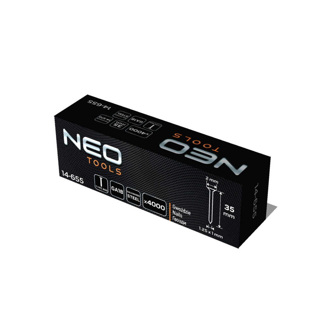 Cinkuotos vinys pneumatiniam segtuvui (14-570), GA18, 300 (F) tipas, 35 mm ilgio, 4000 1 Cinkuotos vinys pneumatiniam segtuvui (14-570), GA18, 300 (F) tipas, 35 mm ilgio, 4000 1