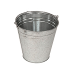 Cinkuotas plieninis kibiras, 12 l