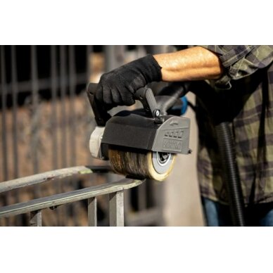 Cilindro formos metalo vielos šepetys Scheppach MRS1300, 125x100 mm 2 Cilindro formos metalo vielos šepetys Scheppach MRS1300, 125x100 mm 2