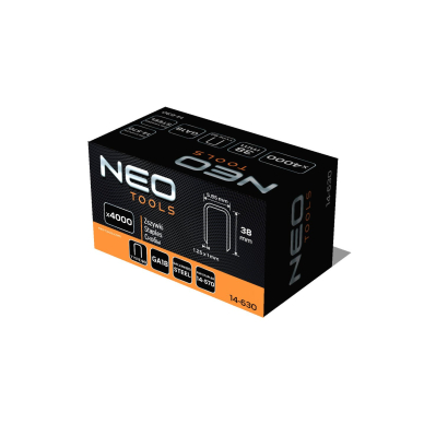 Cinkuotos kabės pneumatiniam segtuvui (14-570), GA18, tipas 90 (4K), ilgis 38 mm, 4000 s 1