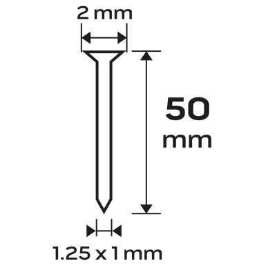 Cinkuotos vinys pneumatiniam segtuvui (14-570), GA18, 300 (F) tipas, 50 mm ilgio, 4000 7